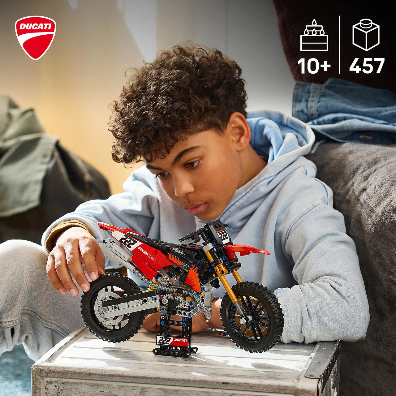LEGO® Technic™ Ducati Desmo450 MX Factory Motorcycle 4