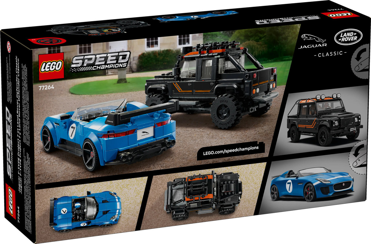 LEGO® Speed Champions Jaguar Project 7 & Land Rover Defender 2