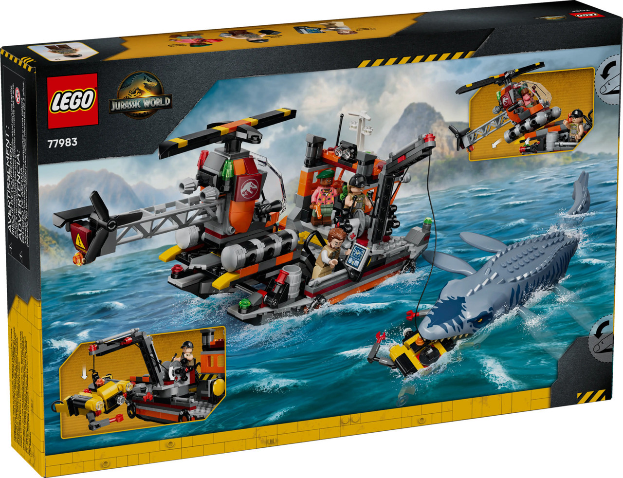 LEGO® Jurassic World Mosasaurus Dinosaur Boat Attack 2