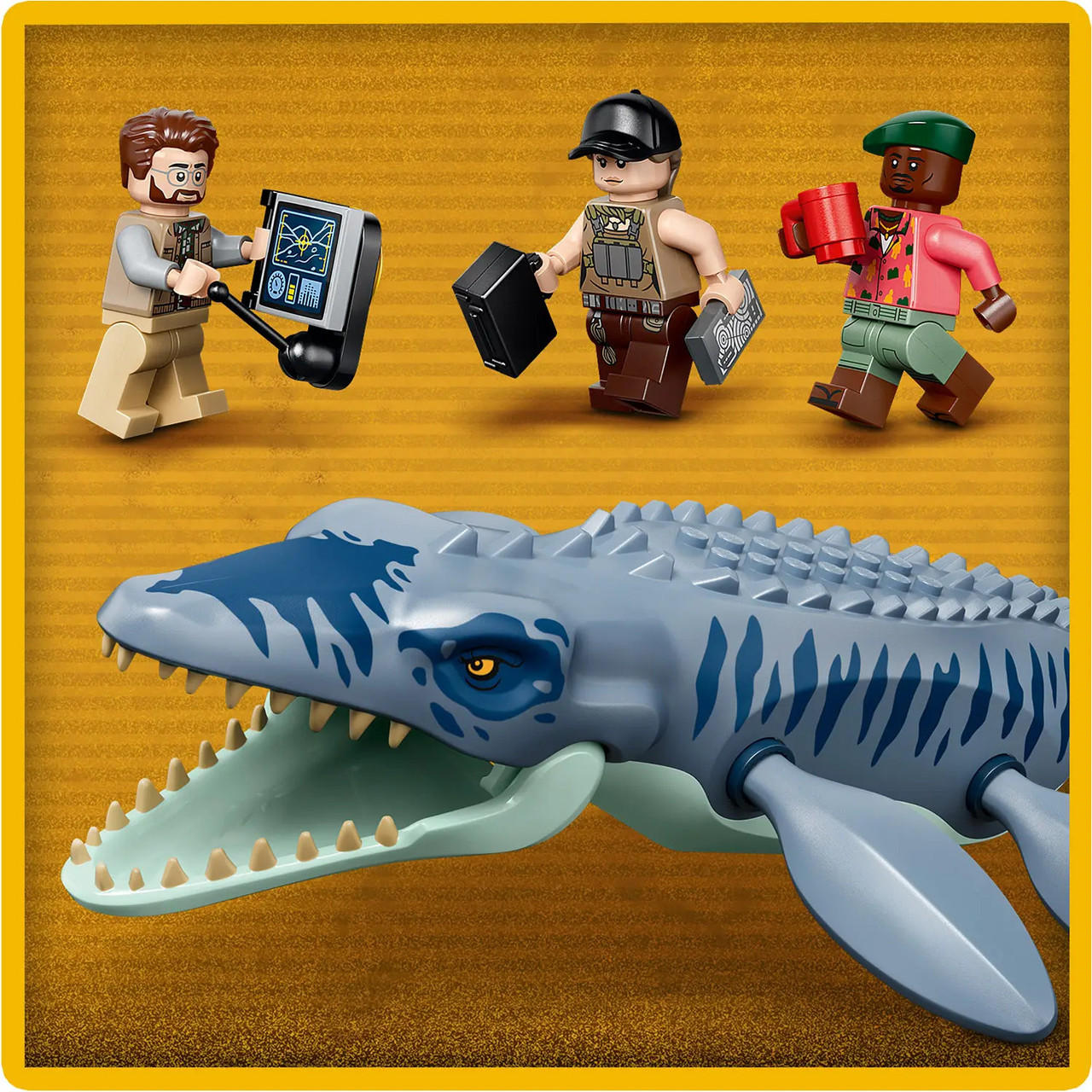 LEGO® Jurassic World Mosasaurus Dinosaur Boat Attack 5