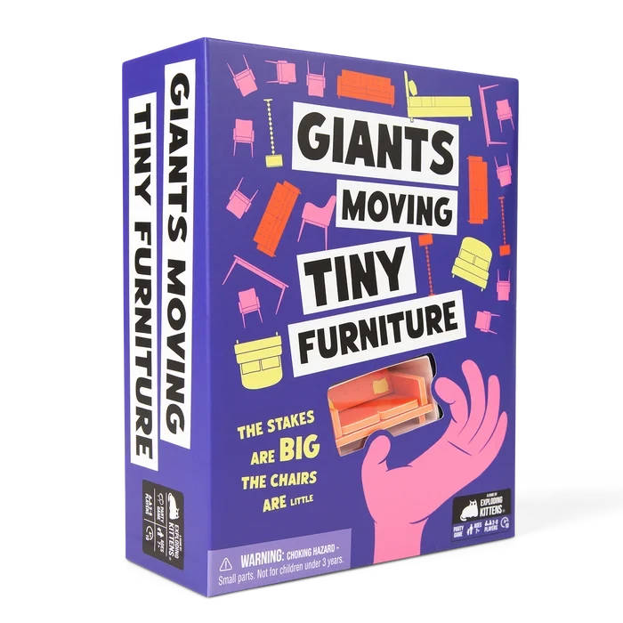 Giants Moving Tiny Furniture