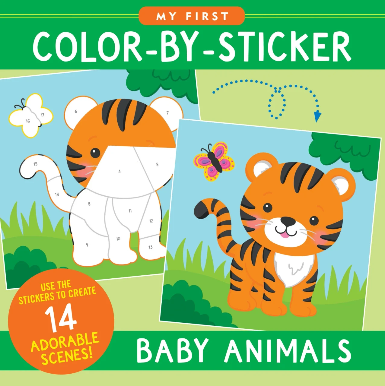 Baby Animals My First Color By Sticker Book