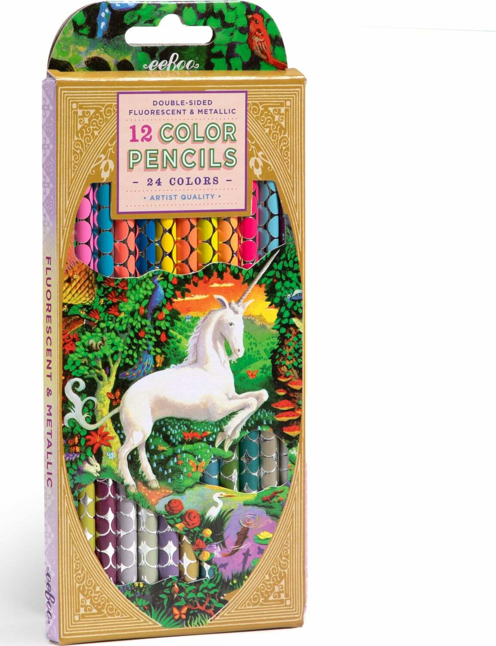 Unicorn Garden Special Pencils (12 color pencils -  double-sided ) 1