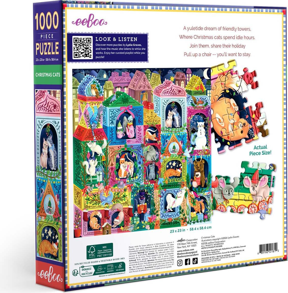 Christmas Cats 1000 Piece Puzzle 5