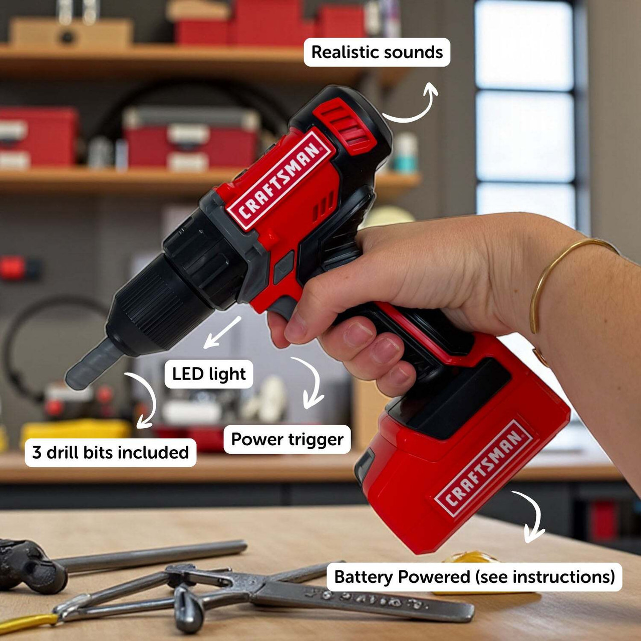 Craftsman Battery Powered Power Drill 4