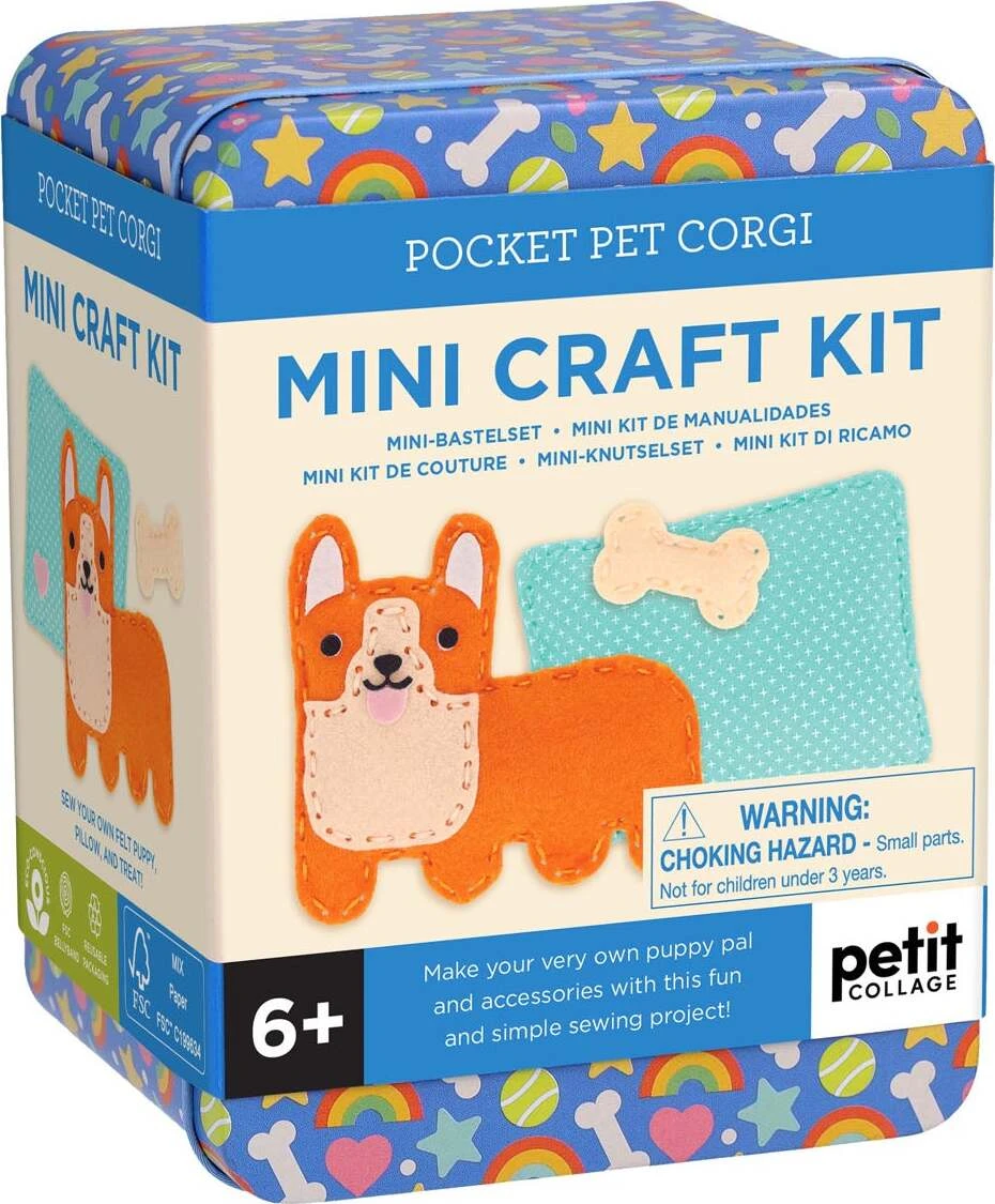 Petit Collage Mini Craft Kit: Pocket Corgi 1
