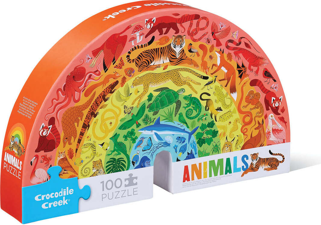 Animals 100 pc Rainbow-Shaped Puzzle 2