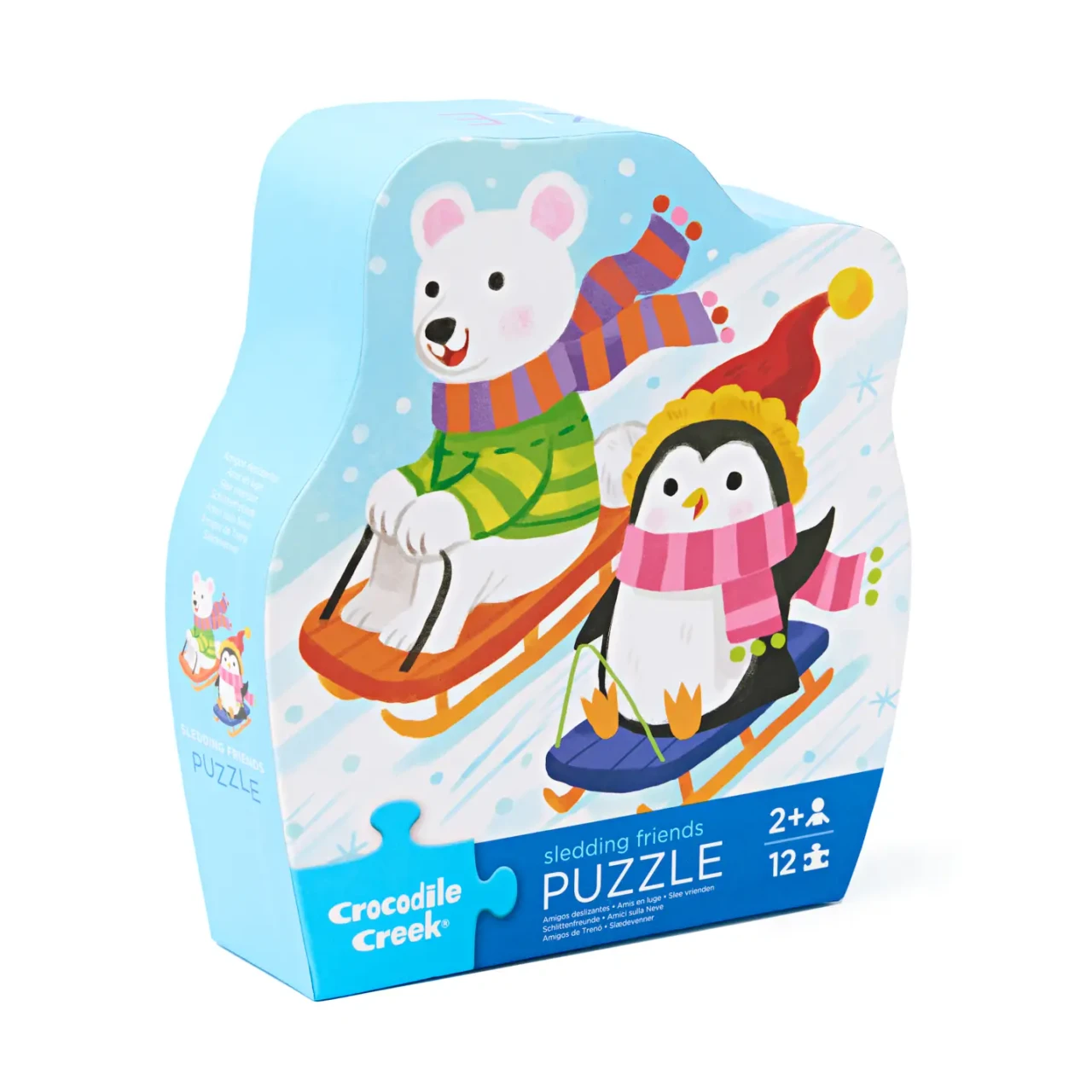 Sledding Friends 12 Pc Mini Puzzle