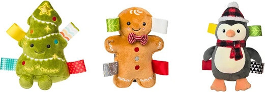 Taggies Merry Mingle Rattle Set - 6\" 1