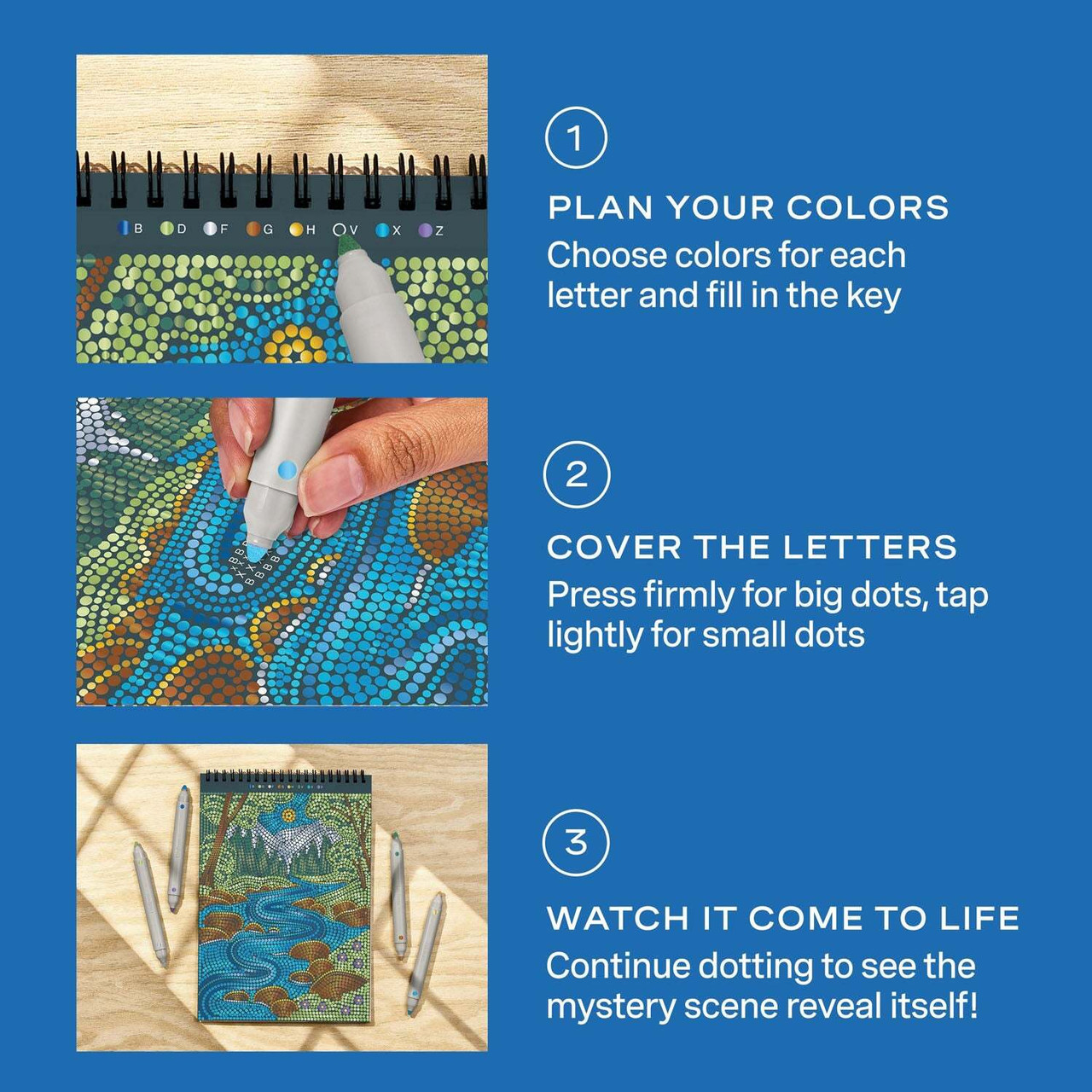 Lifelines FlowArt Dot-By-Letter Metallic Ink - Majestic Earth 5