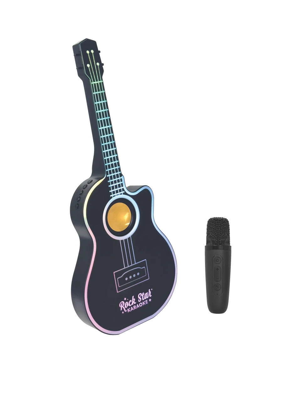 Black Rock Star Guitar And Microphone Karaoke Set