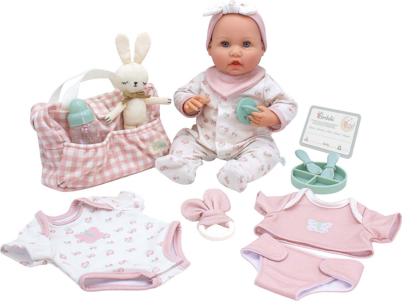 Bonbebe Feel My Heartbeat Baby Doll Deluxe Bundle 16 Piece Set St 2