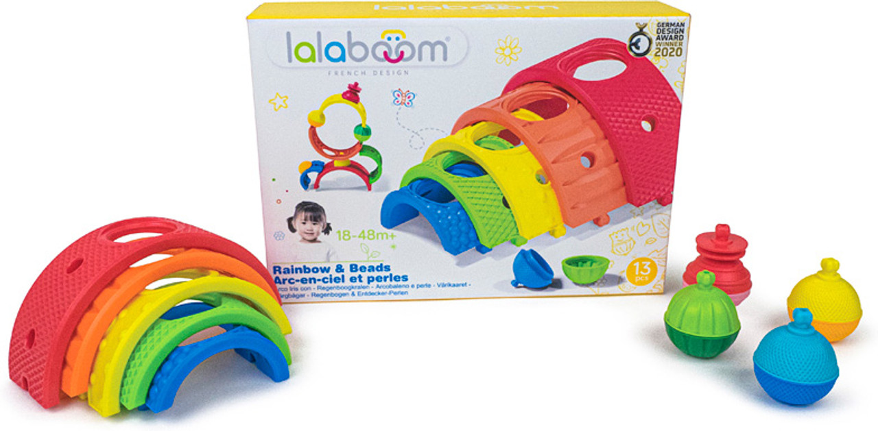Lalaboom Rainbow & Beads - 13 pcs 1