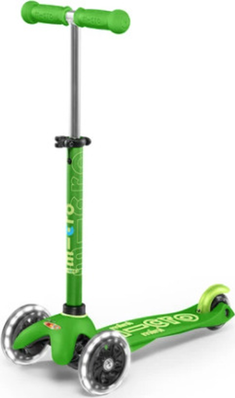 Green Led Mini Deluxe Scooter