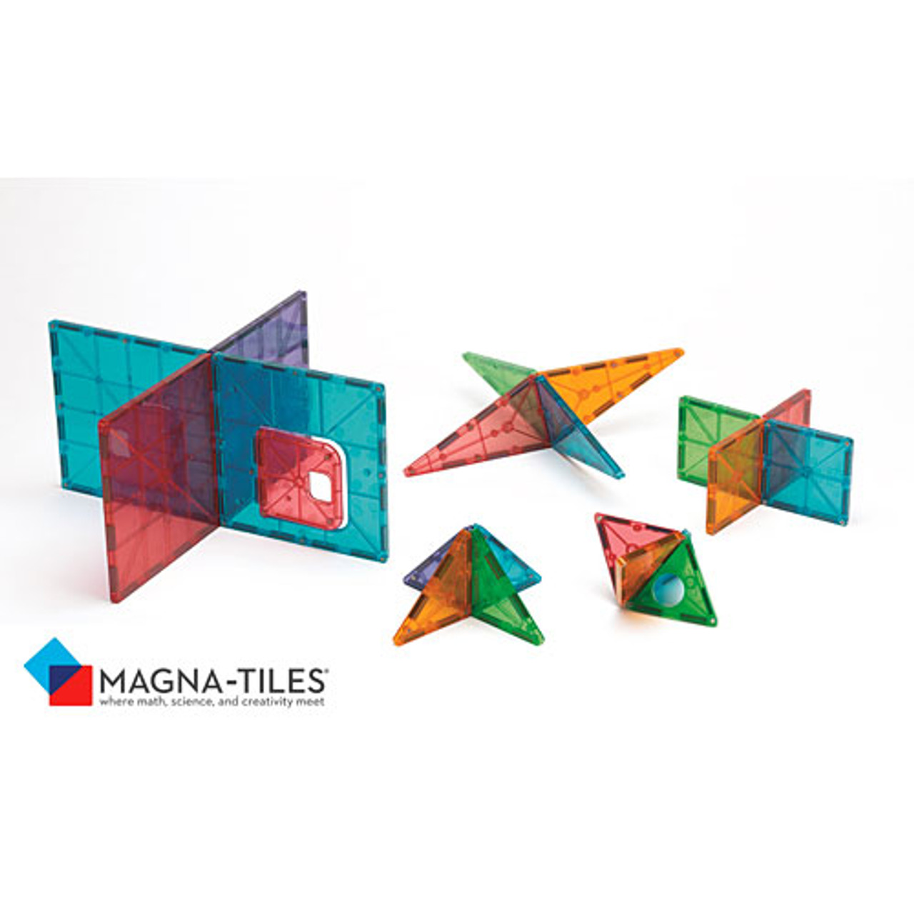 MagnaTiles<U+0099> Clear Colors 48 Piece DX Set 4