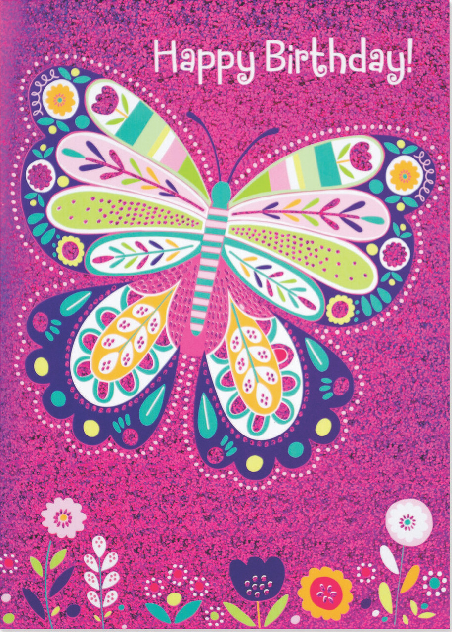 Sparkle Butterfly Foil Card 1