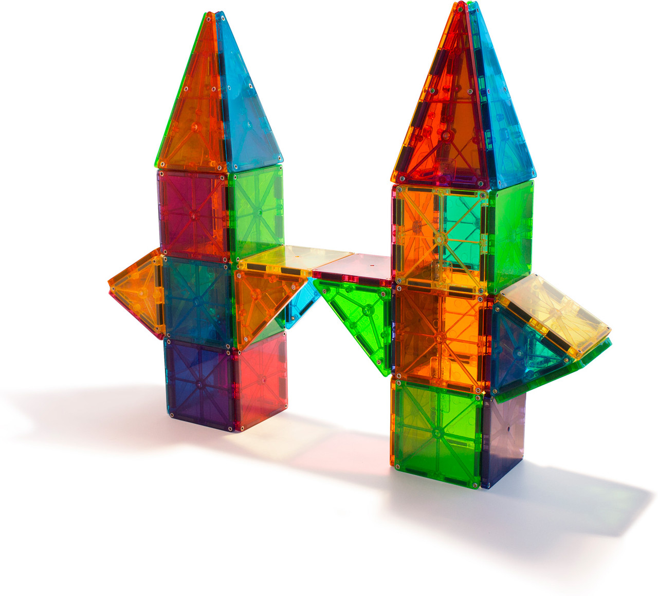 マグナタイルズ 200ピース Magna-Tiles CLEAR COLORS Special Edition-Magna Tiles 100-Piece Clear Colors Magnetic