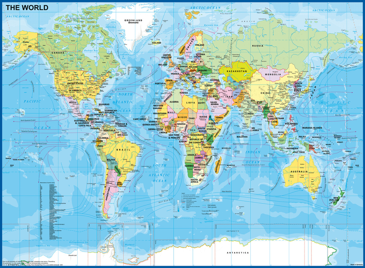 Ravensburger  200 Piece Puzzle Map Of The World