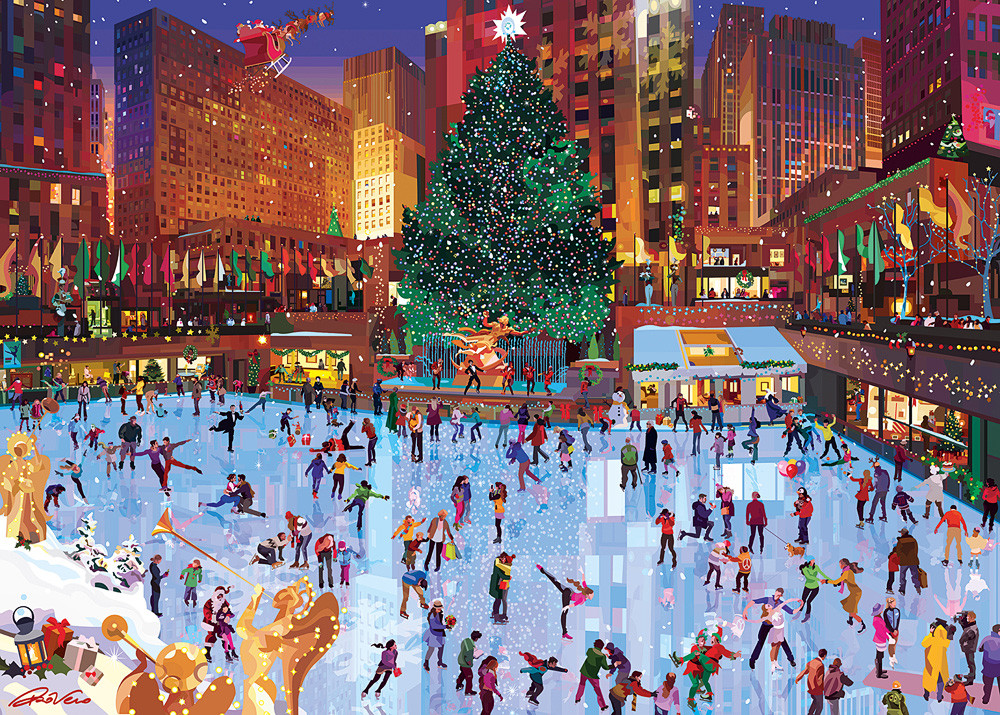 Ravensburger Rockefeller Center Joy 1000 Piece Puzzle 1