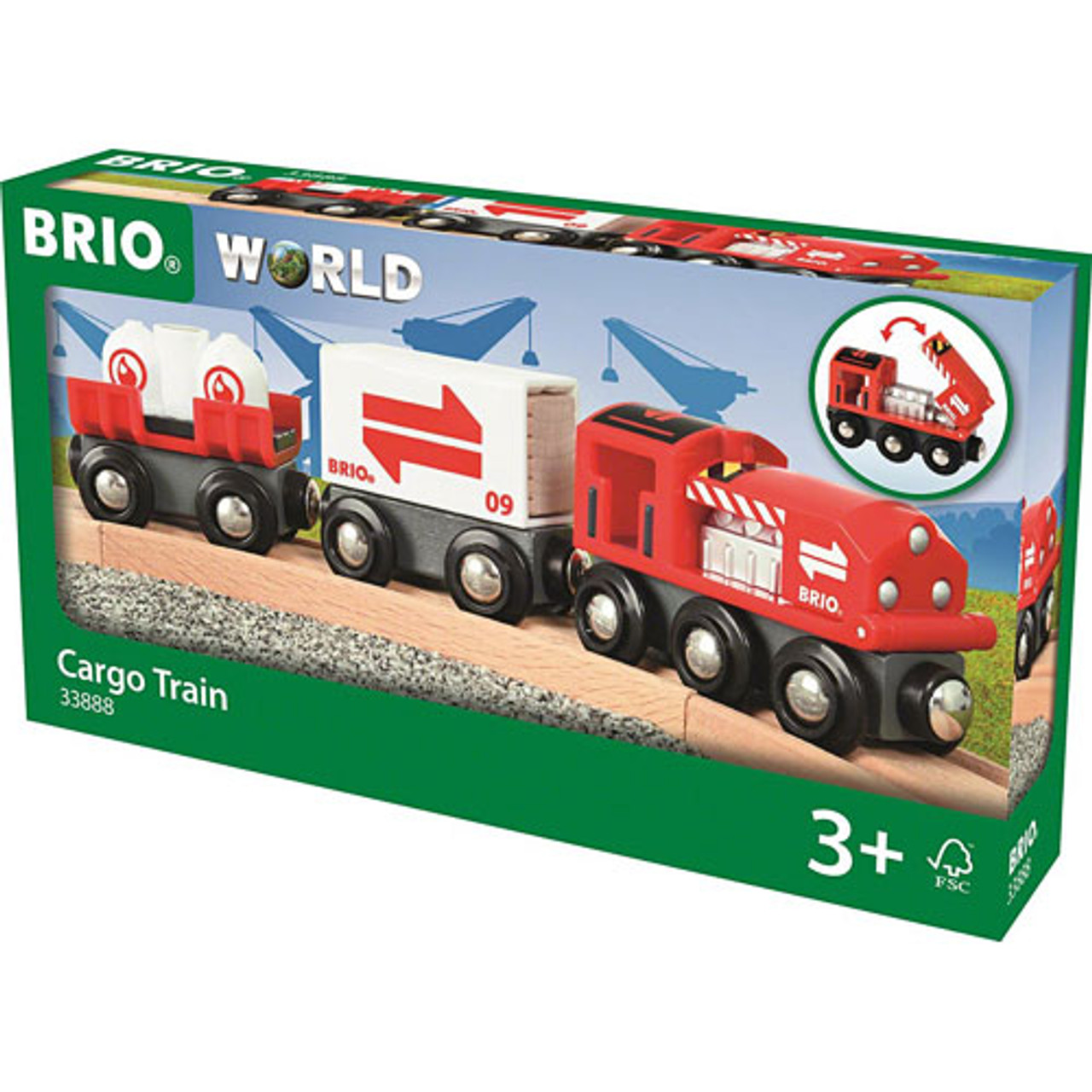 Brio Three-Wagon Cargo Train 33982