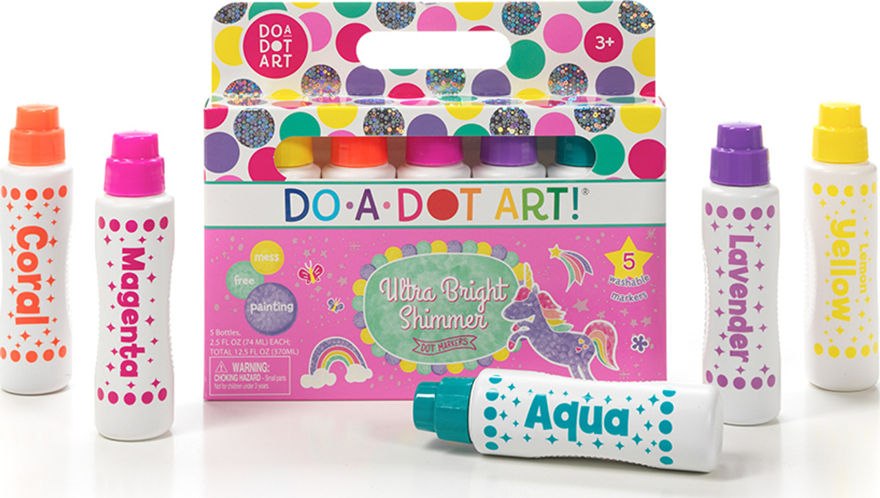 Do A Dot Art! Marker Tutti Frutti Shimmer Markers, 5-Pack, The Original Dot Marker 1