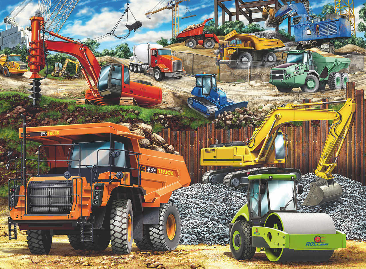 Construction Vehicles (100 pc Puzzle) 1