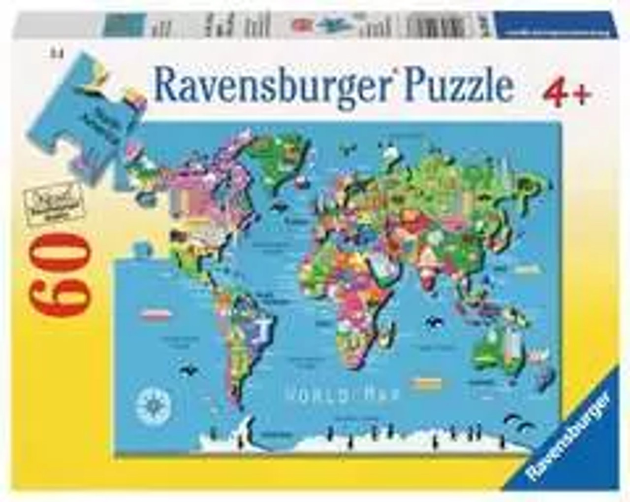 World Map 60 Pc Puzzle