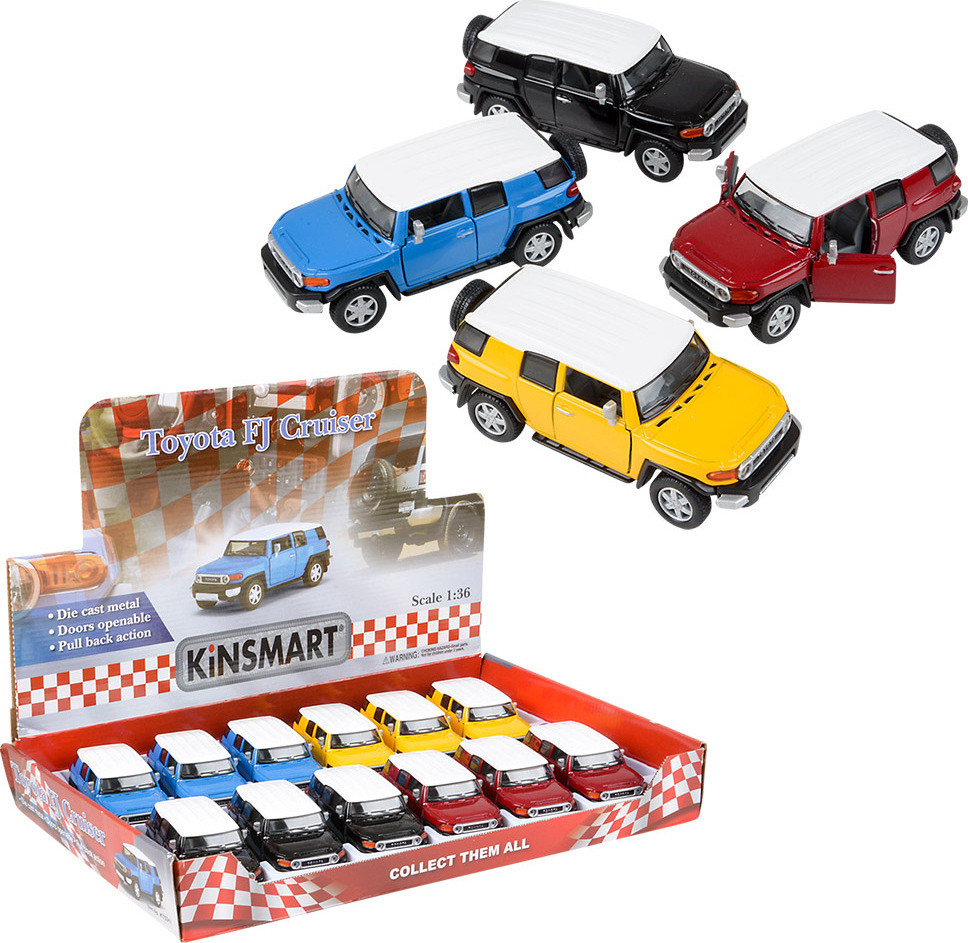5'' Die-Cast Pull Back Toyota Fj Cruiser - PlayMatters Toys