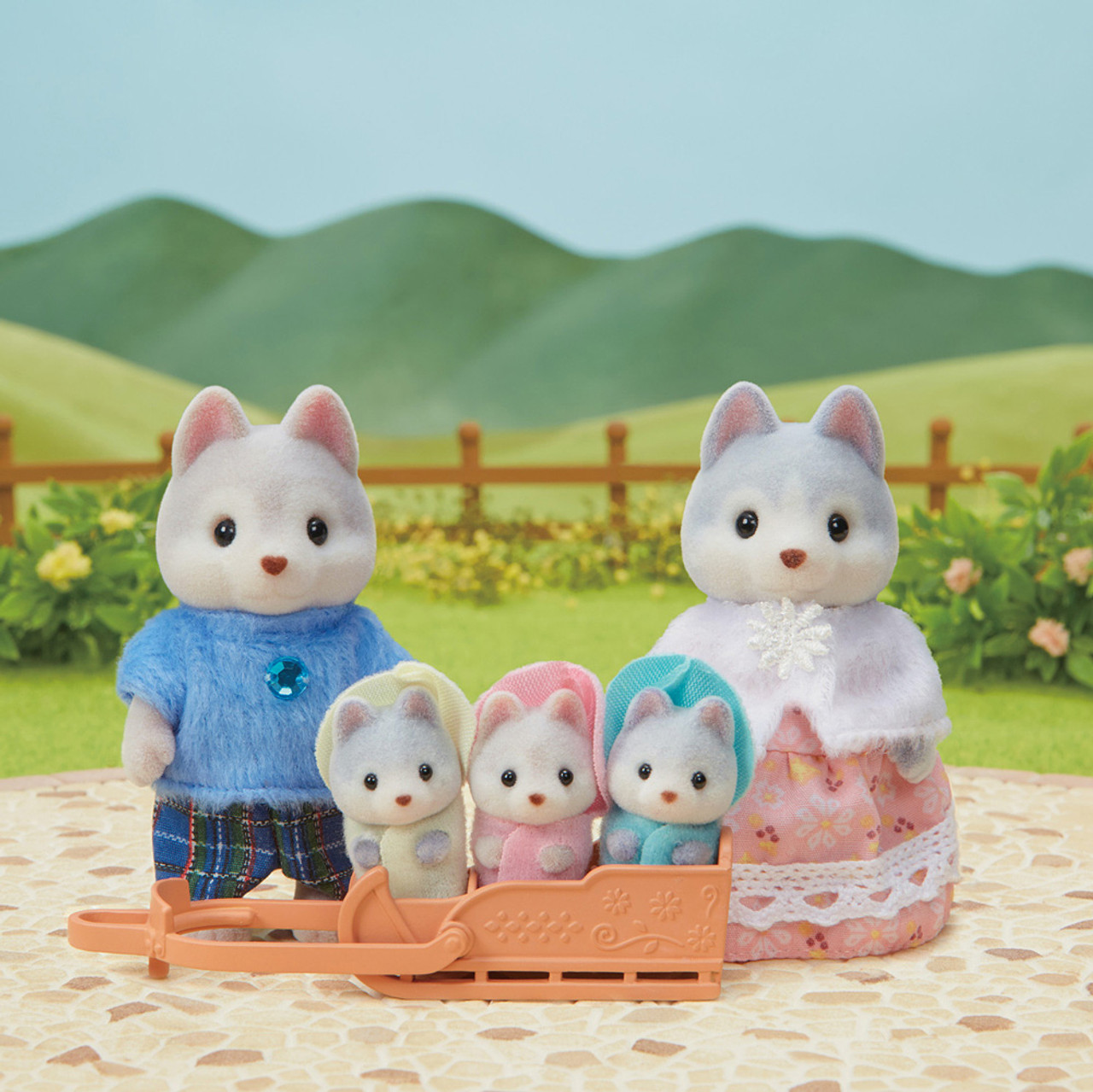 Calico Critters Husky Family 1