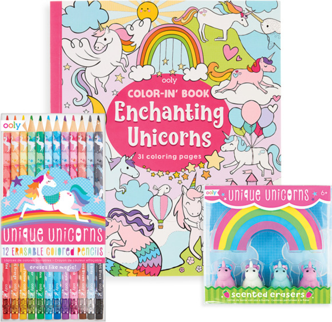Unique Unicorn Erasable Coloring Giftables Pack 2