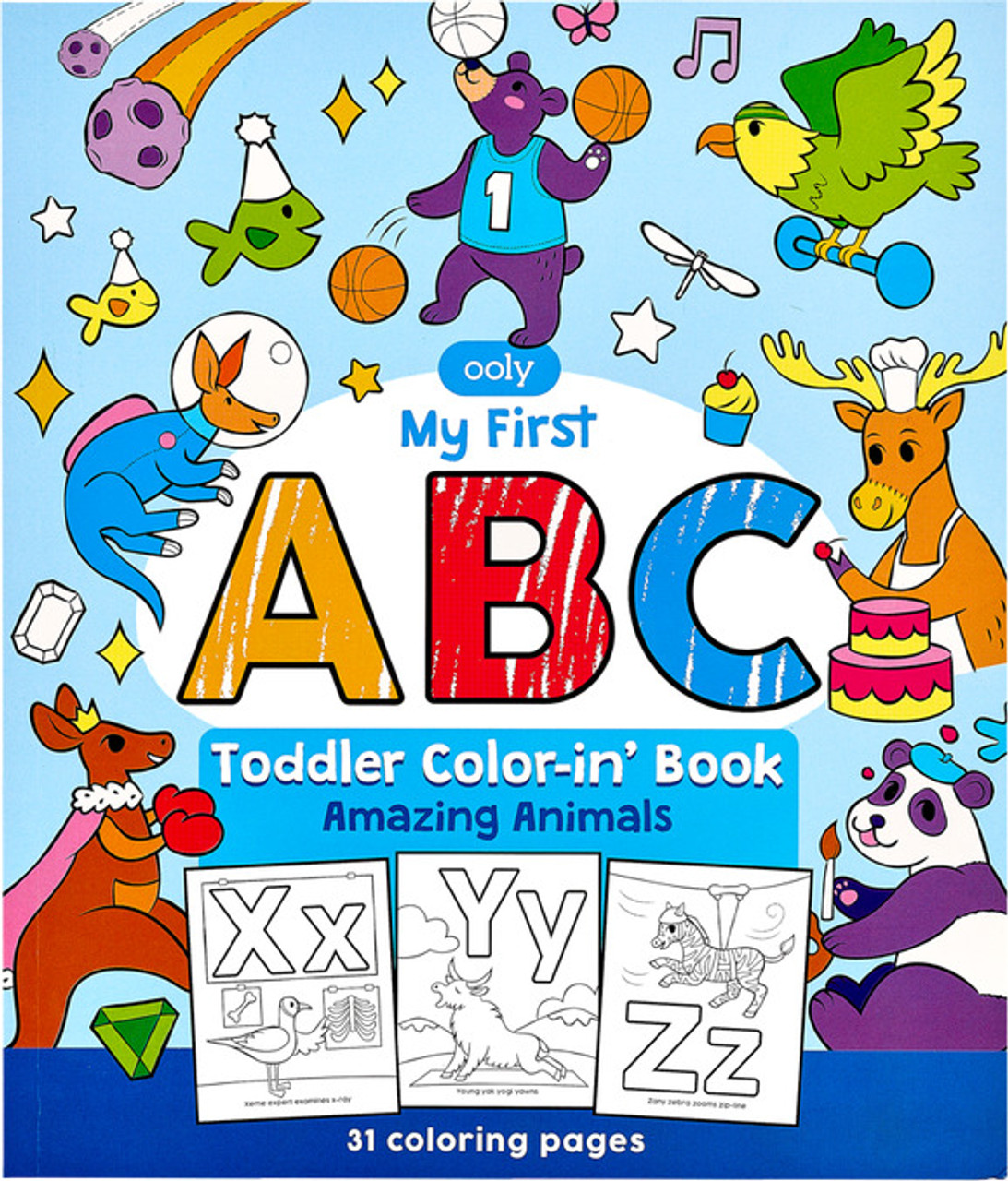 ABC Amazing Animals Toddler Color in' Book - PlayMatters Toys