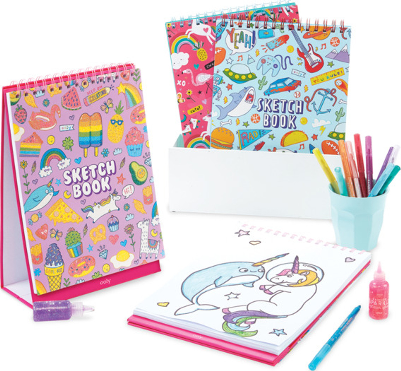 Cute Doodle World Standing Sketchbook - PlayMatters Toys