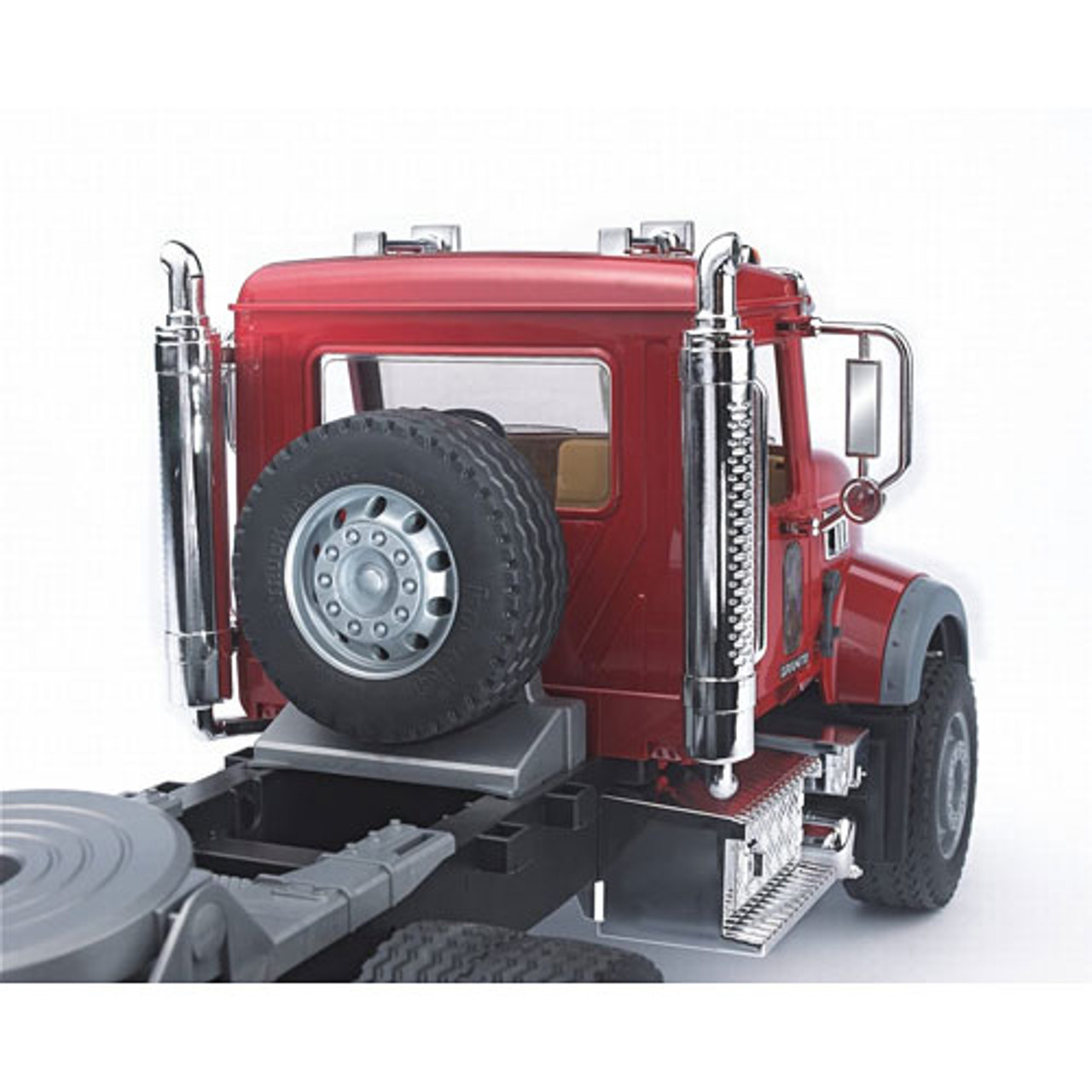 Mack Granite Flatbed Truck With Jcb Loader Backhoe