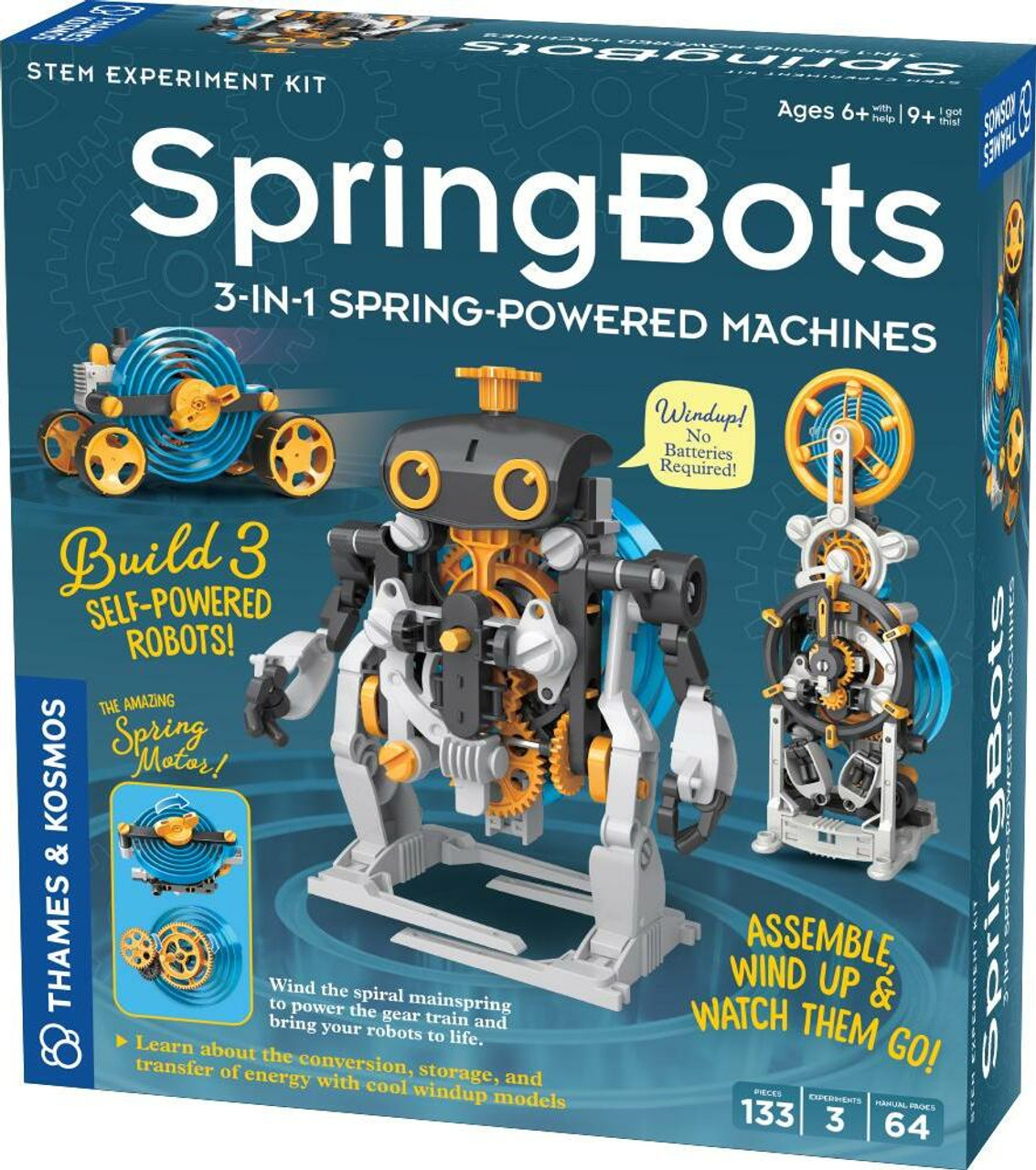 Thames & Kosmos Springbots: 3-In-1 Spring-Powered Machines