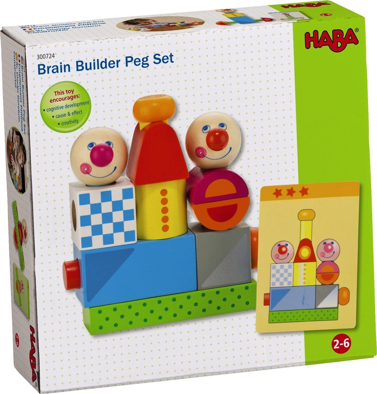 Haba Brain Builder Peg Set - PlayMatters Toys