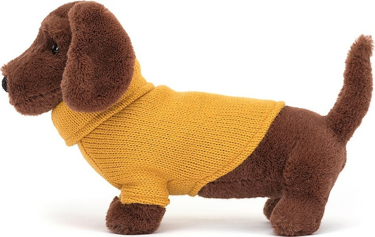 Sweater Sausage Dog Yellow 2