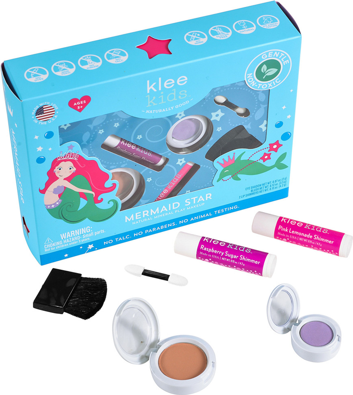 Klee Kids Natural Mineral Play Makeup Kit Mermaid Star 1