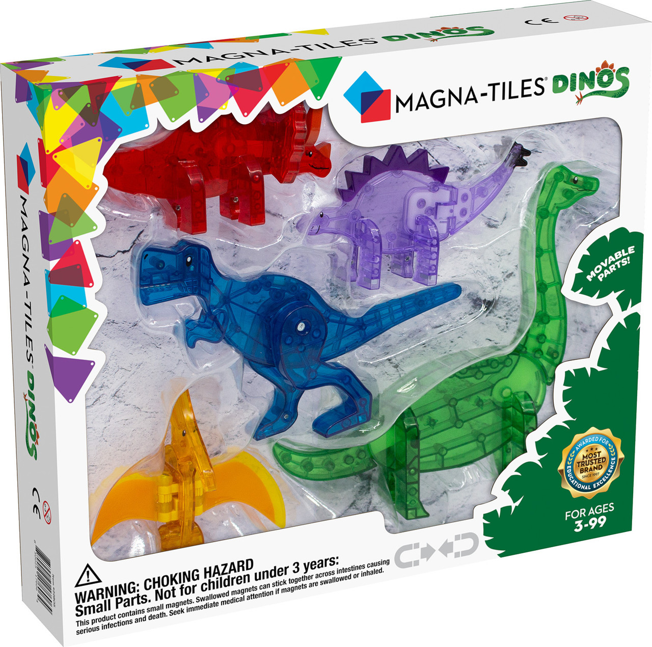 Magna-Tiles Dinos (5 Piece Set) 1