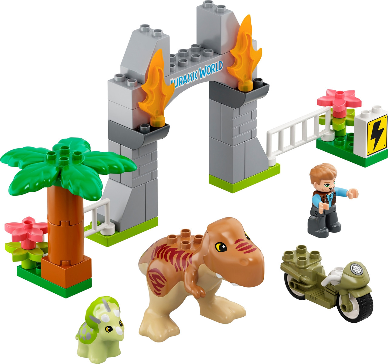 LEGO Jurassic World: T. rex and Triceratops Dinosaur Breakout 2