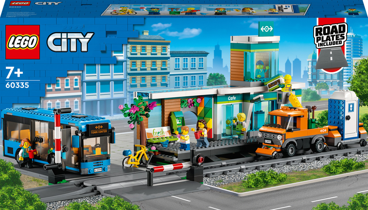 LEGO City Train Station Building Set with Bus 1