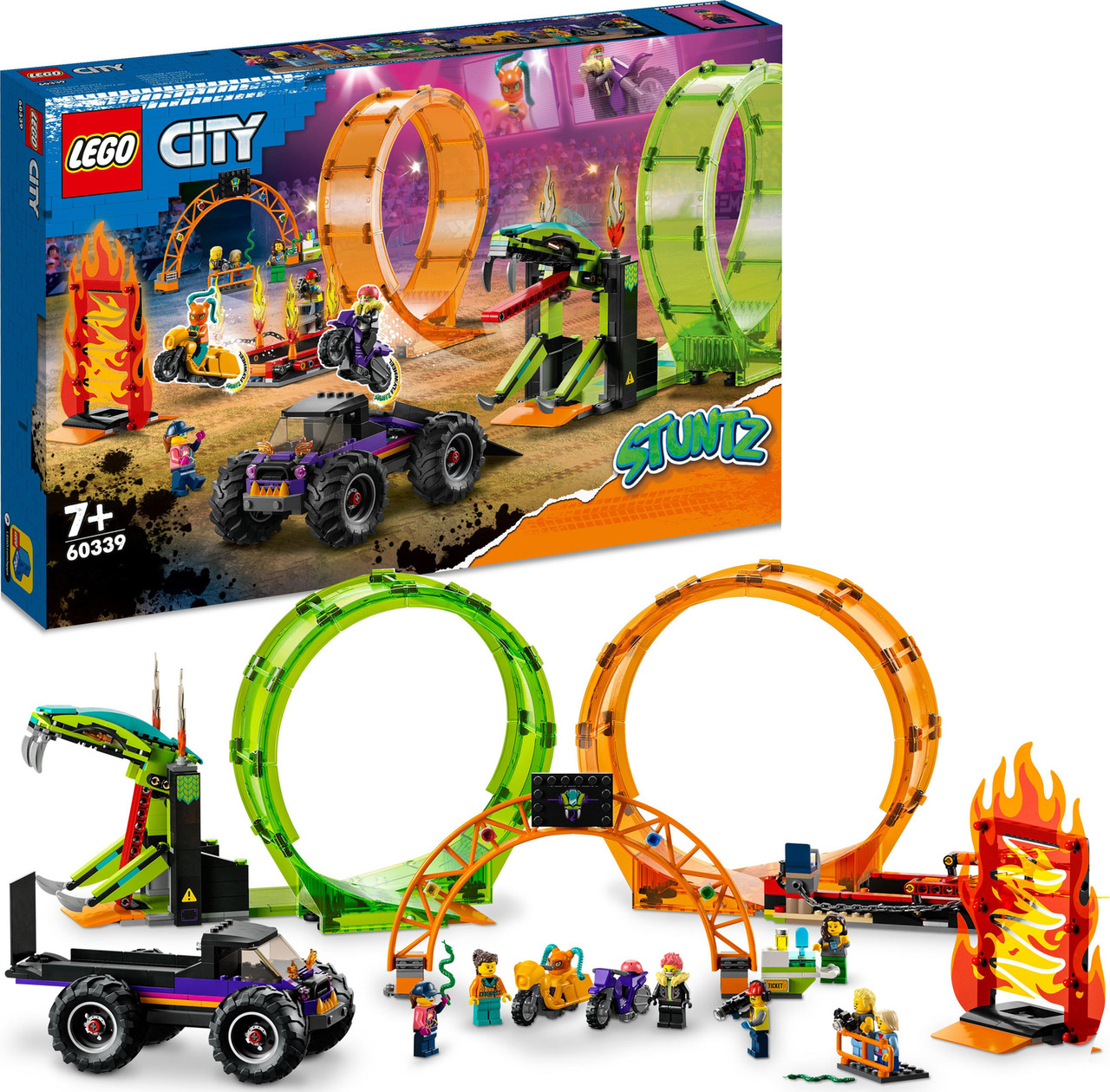 LEGO City Stuntz Double Loop Stunt Arena Set 2