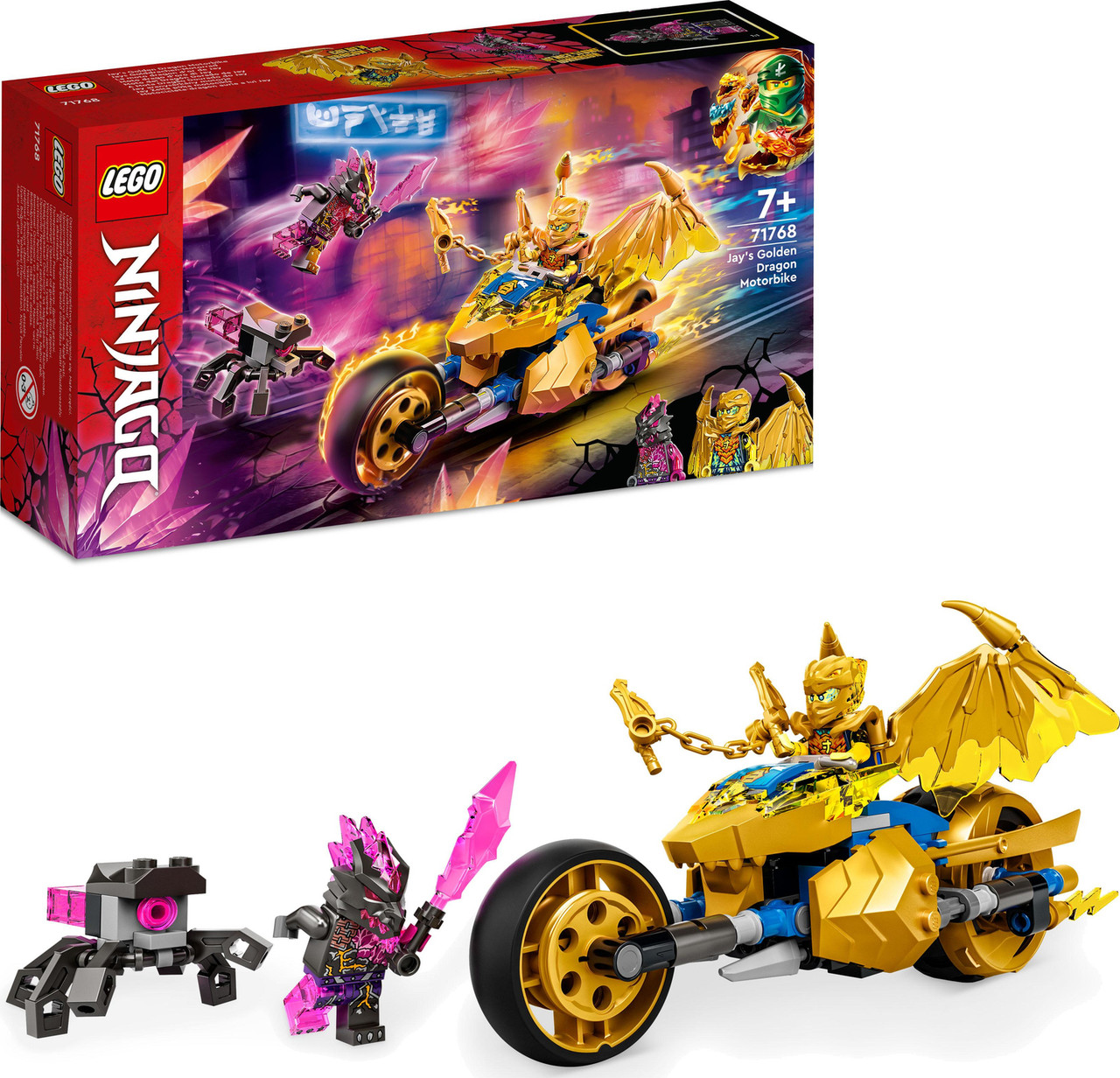 LEGO NINJAGO Jay's Golden Dragon Motorbike Set 2