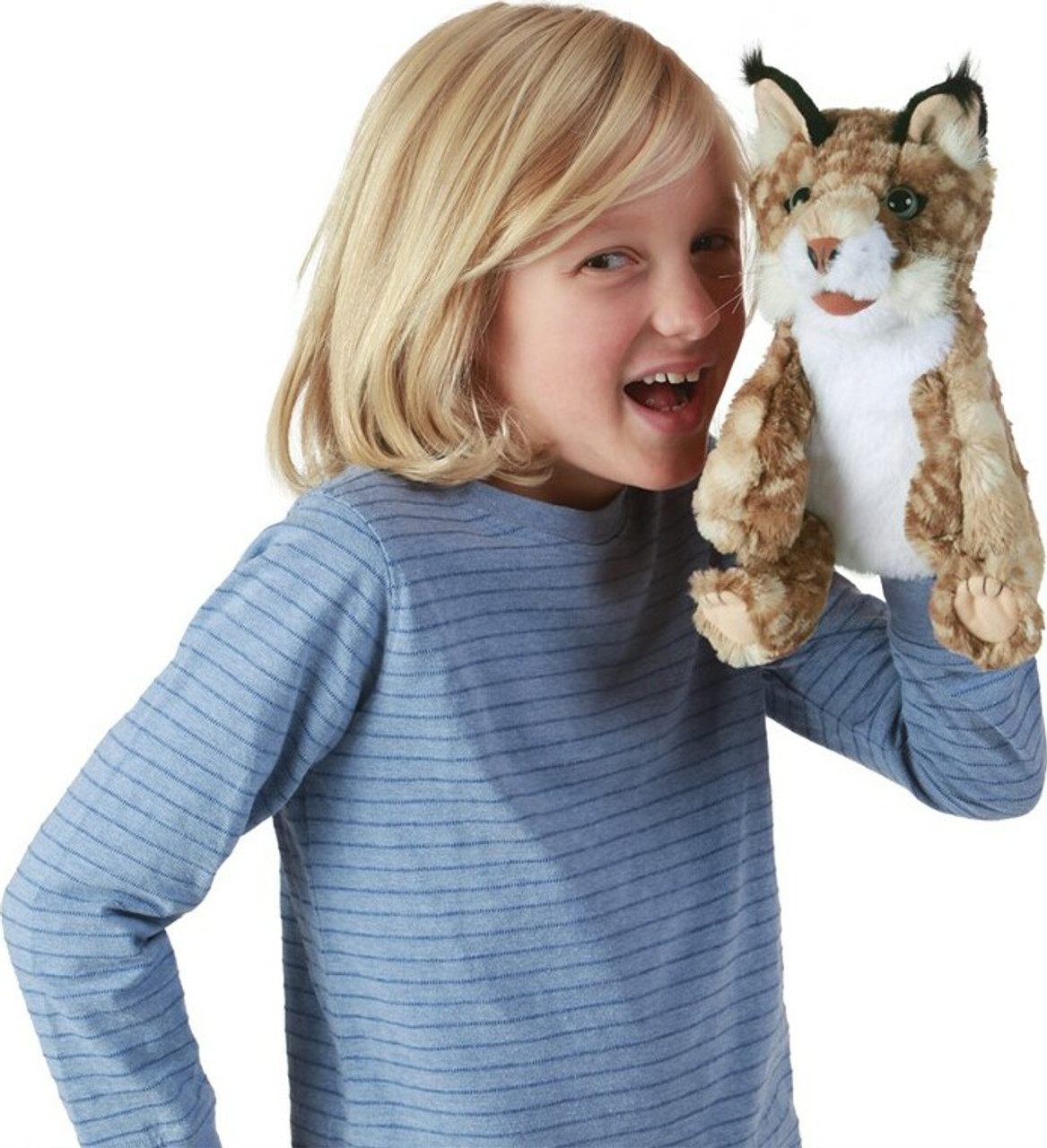 Bobcat Kitten Hand Puppet 4