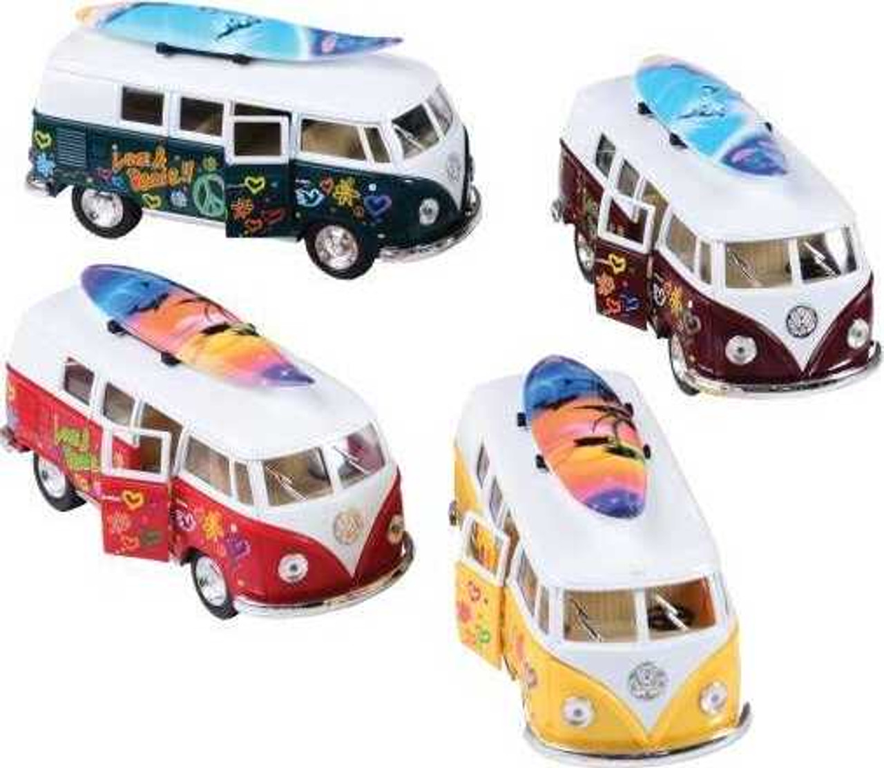 Vw Classic Bus W/Surfboard - PlayMatters Toys