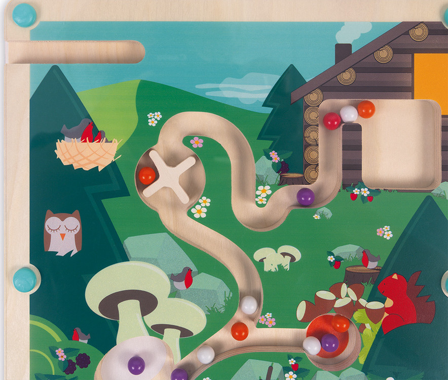 Forest Magnetic Maze 4