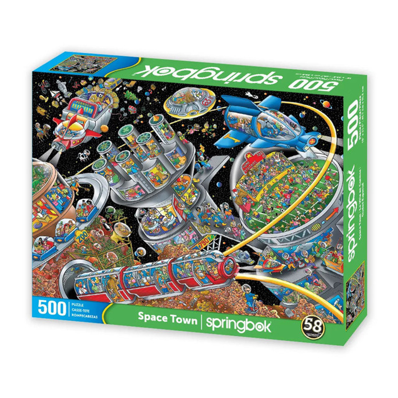 Space Town 500 Piece Puzzle