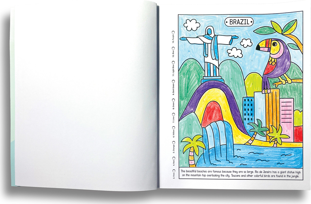 Color By Numbers Coloring Book - Wonderful World 3