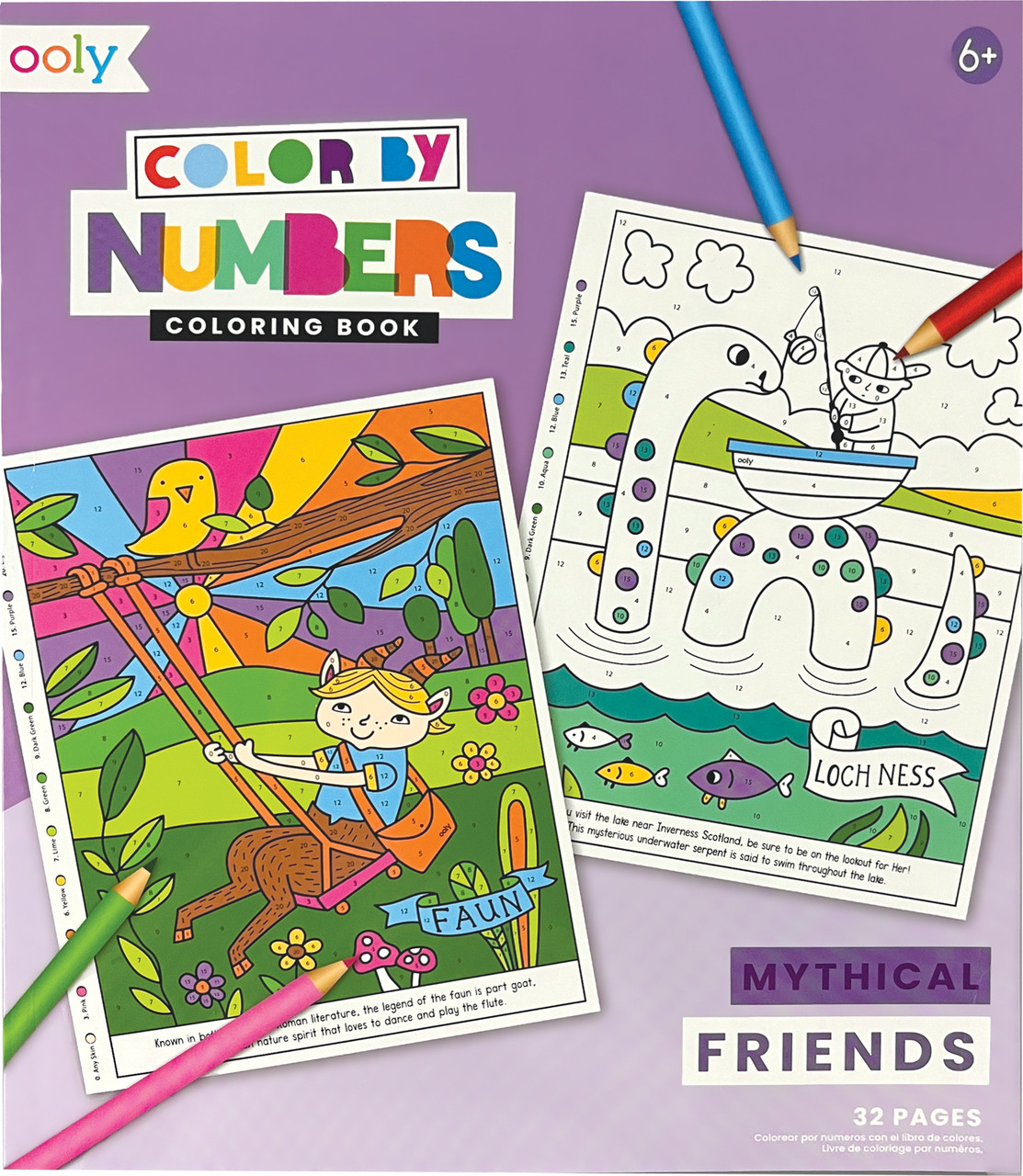 Color By Numbers Coloring Book - Mythical Friends 1