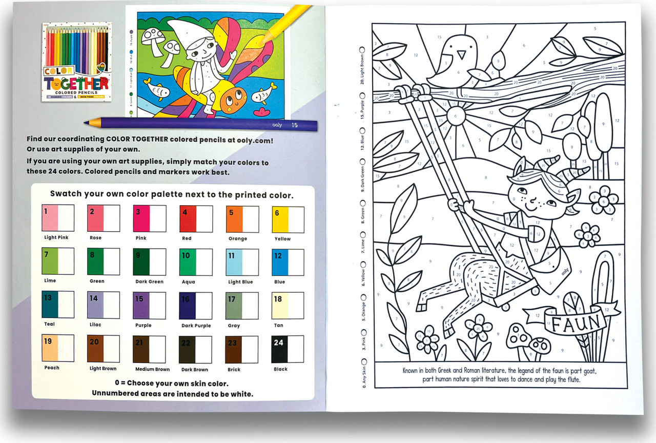 Color By Numbers Coloring Book - Mythical Friends 4