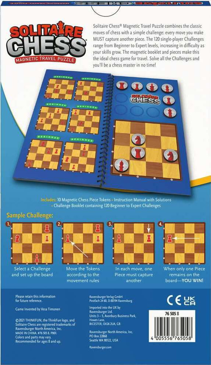 Solitaire Chess Magnetic Travel Puzzle 2